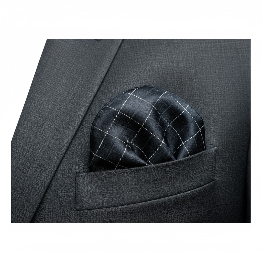 Black Checkered Handkerchief