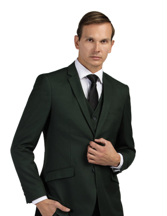 Elegant Slim Fit Suit in Green