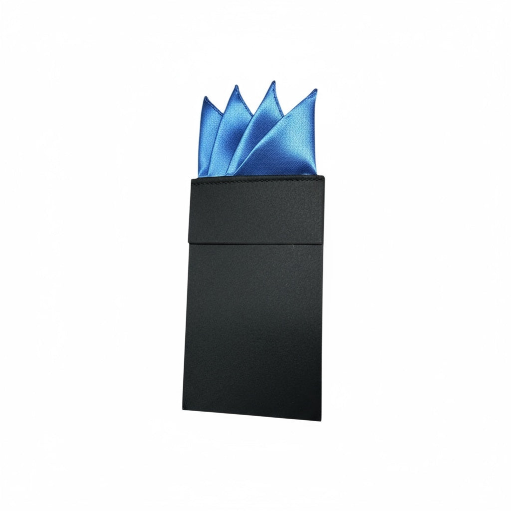 Pre-Folded Royal Blue Handkerchief