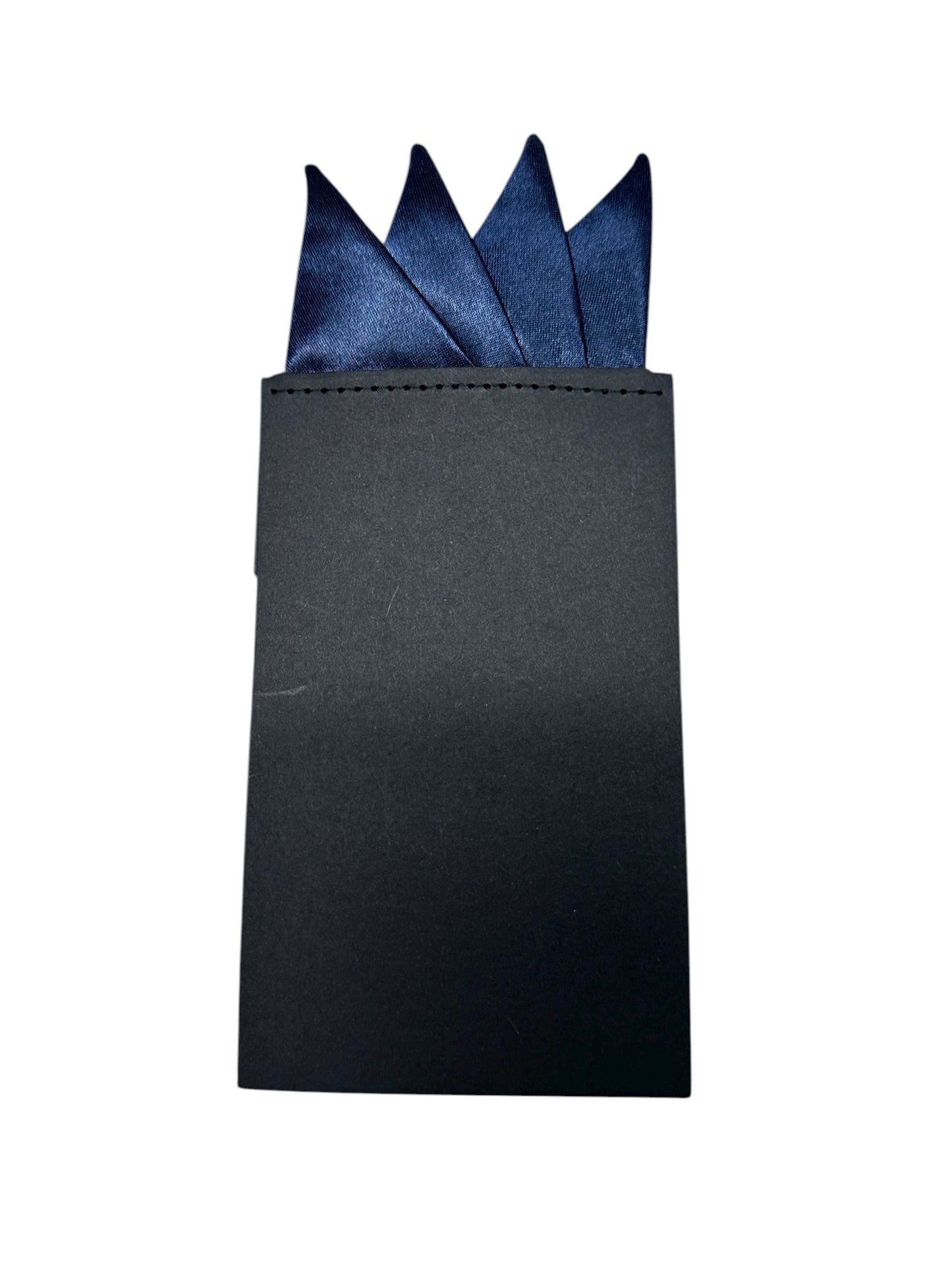 Pre-Folded Dark Blue Handkerchief
