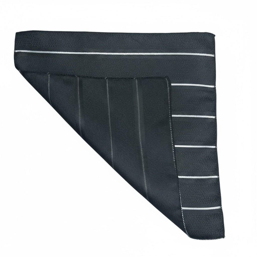Black & White Stripe Handkerchief