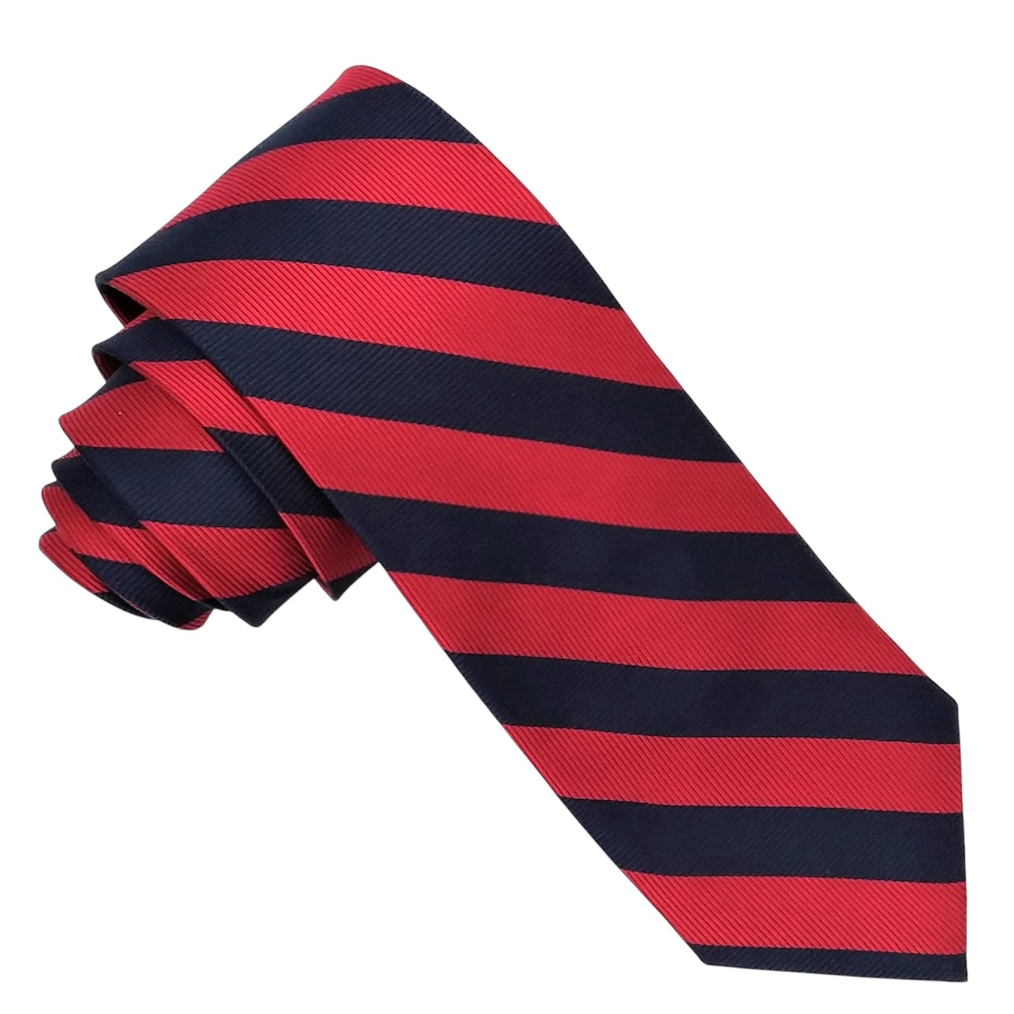 Designer Tie - Red & Black Stripe