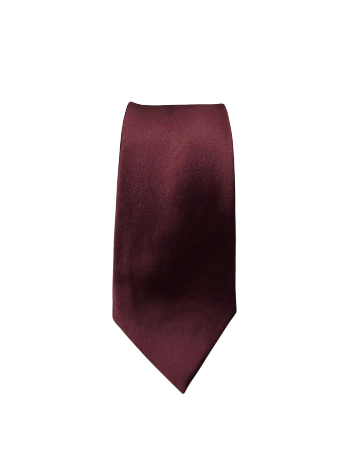 Designer Tie - Dark Red Wine Solid