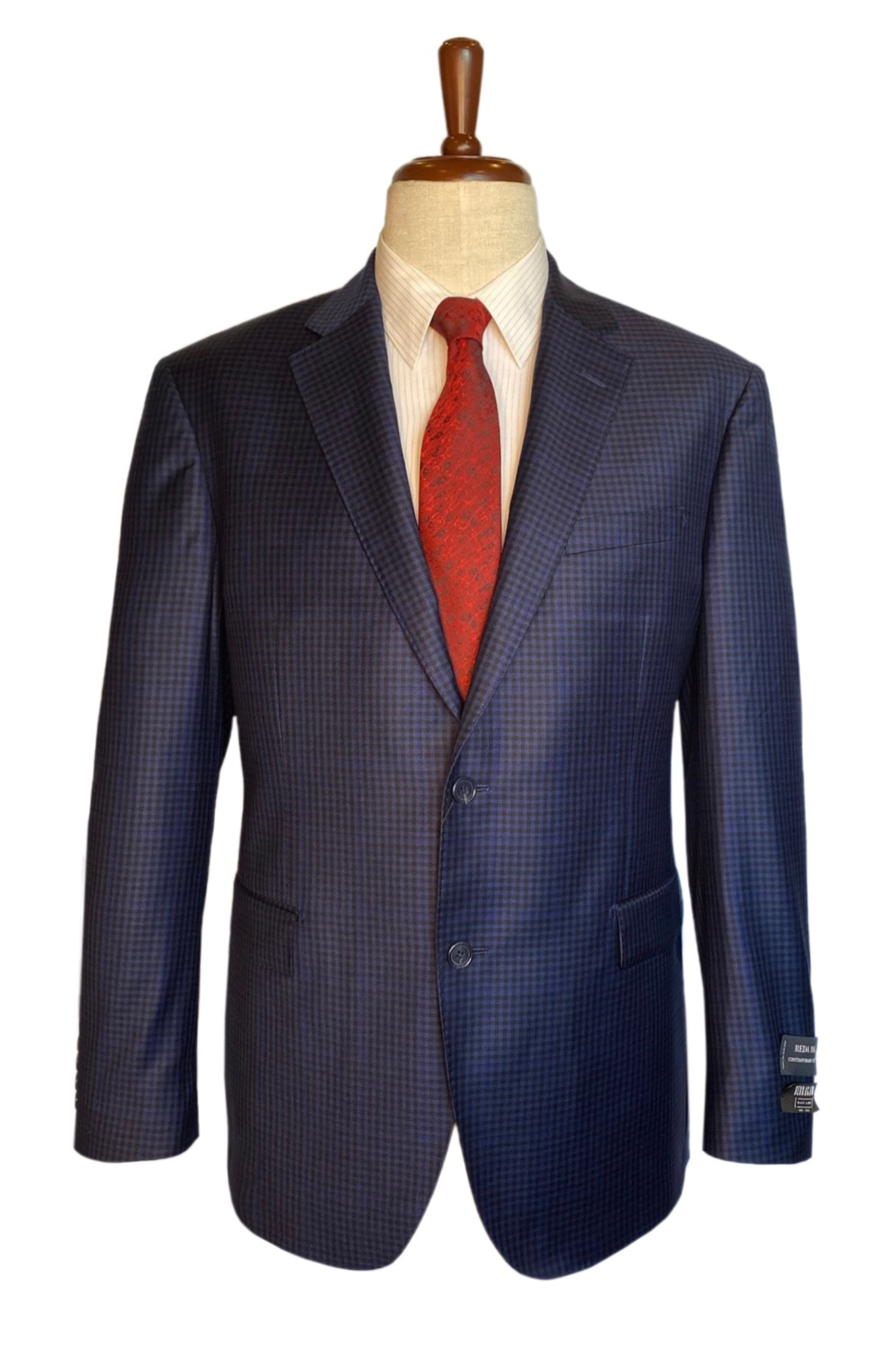 Elegant REDA Blazer Navy Checkered