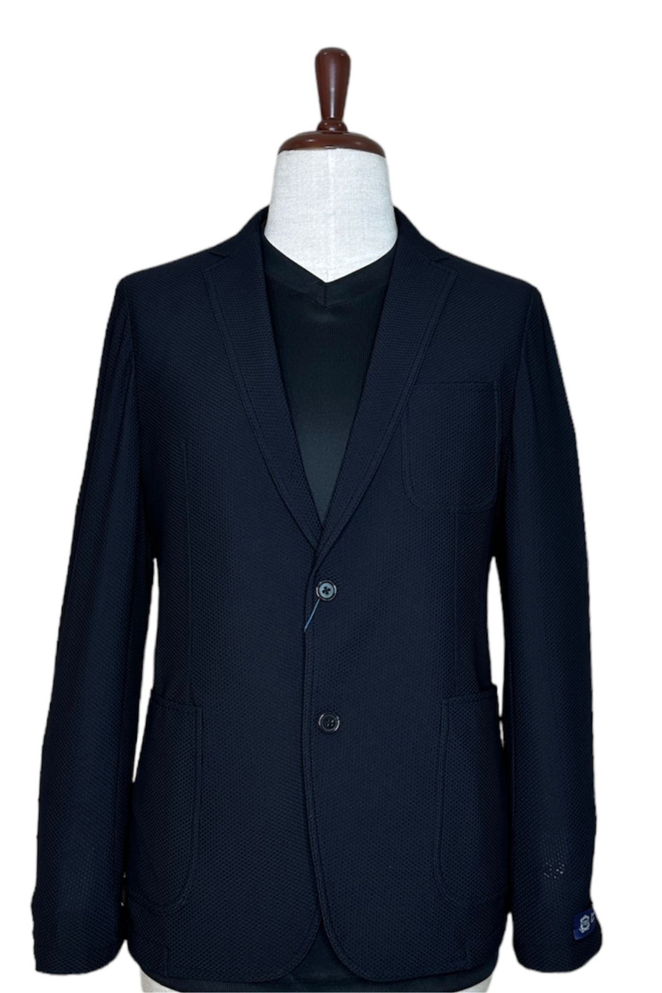 Elegant Black Textured Blazer