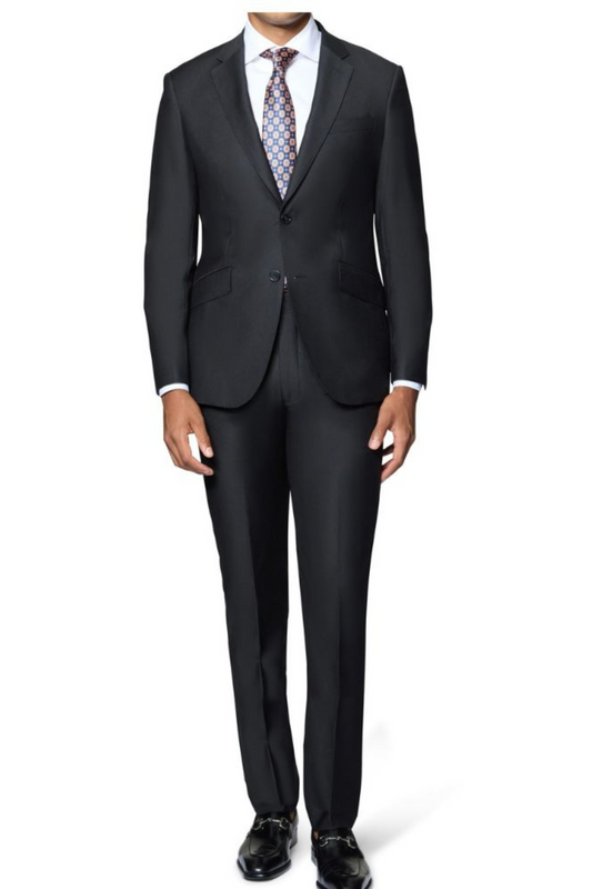 Finest Italian Luxe Suit in Black