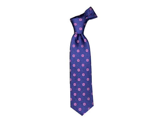 Piattelli Collection - Navy & Pink Medallion