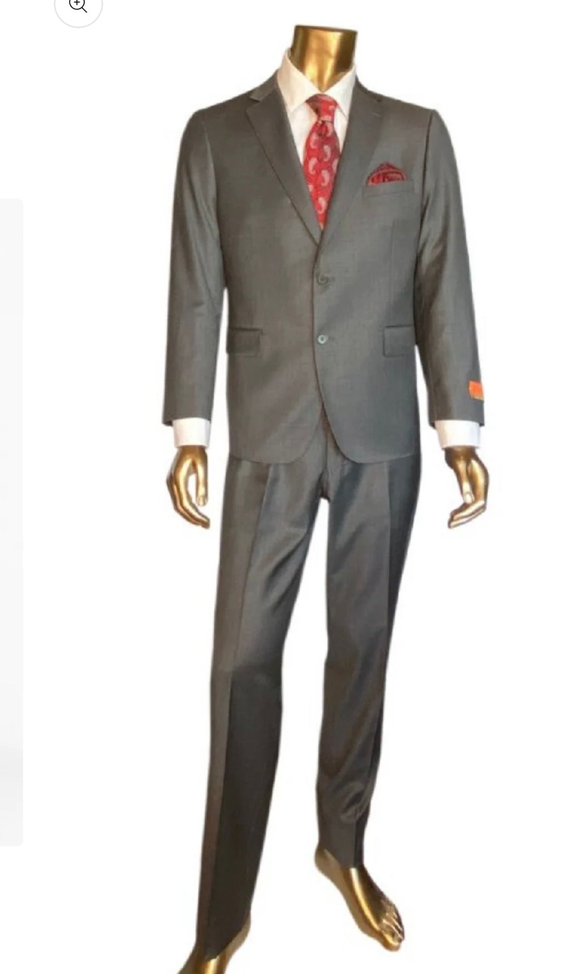 Men’s suit Italian - Charcoal Gray Suit