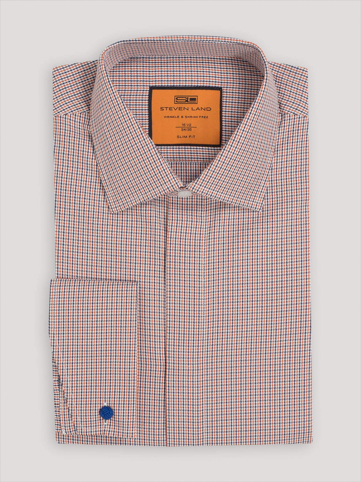 Steven Land - Slim Dress Shirt - Rust