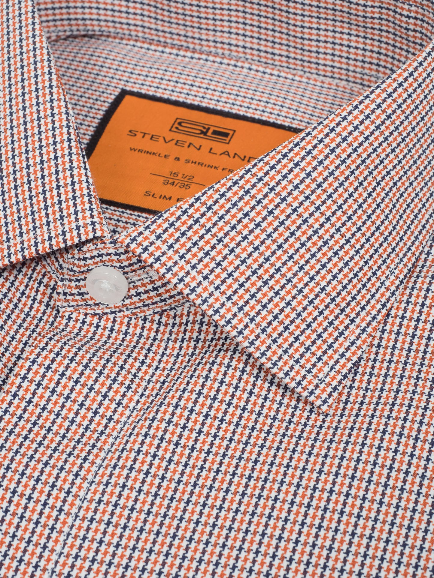 Steven Land - Slim Dress Shirt - Rust