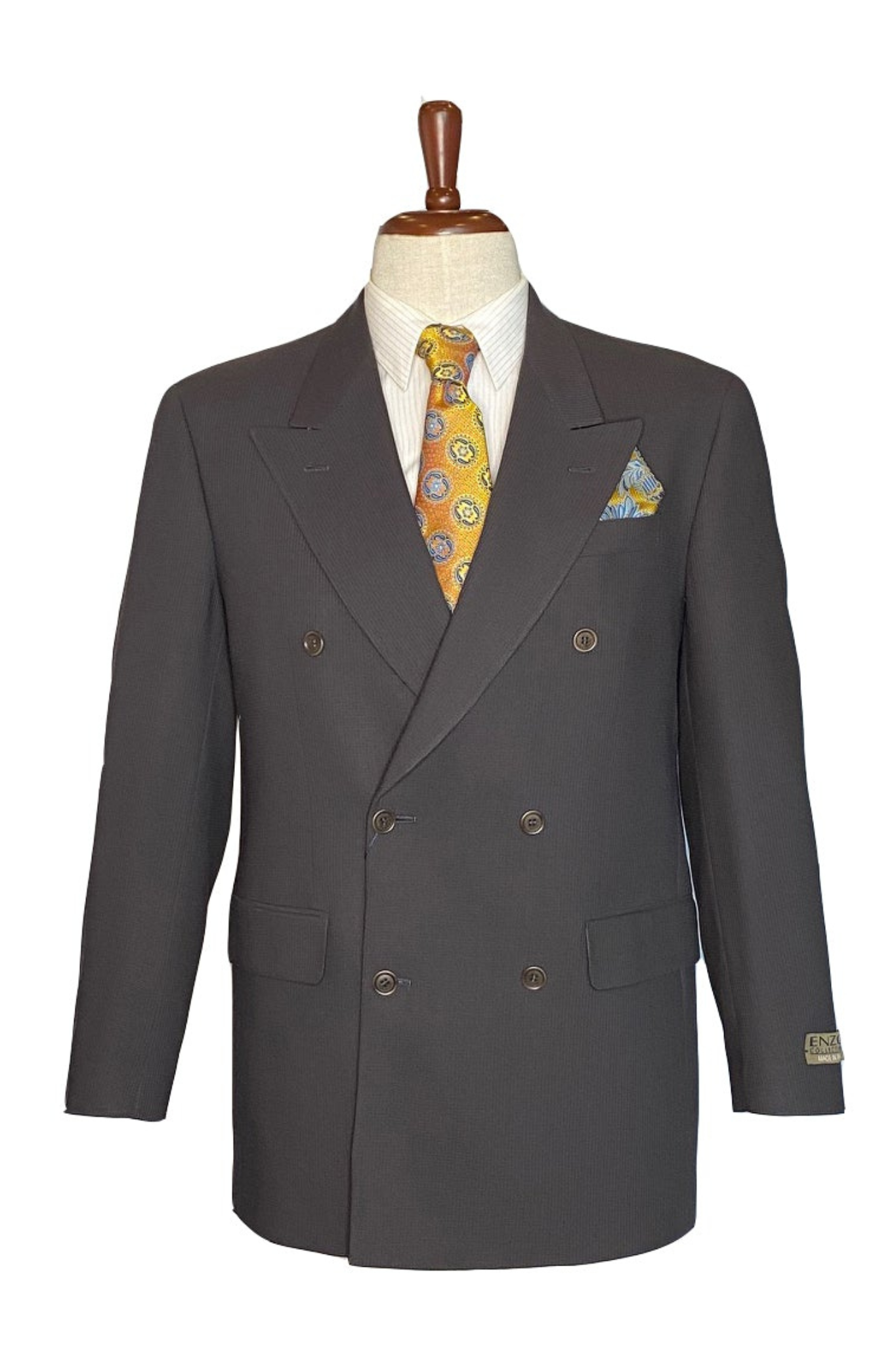 Premium 100% Wool Italian - Olive Suit & Pleat on Pants