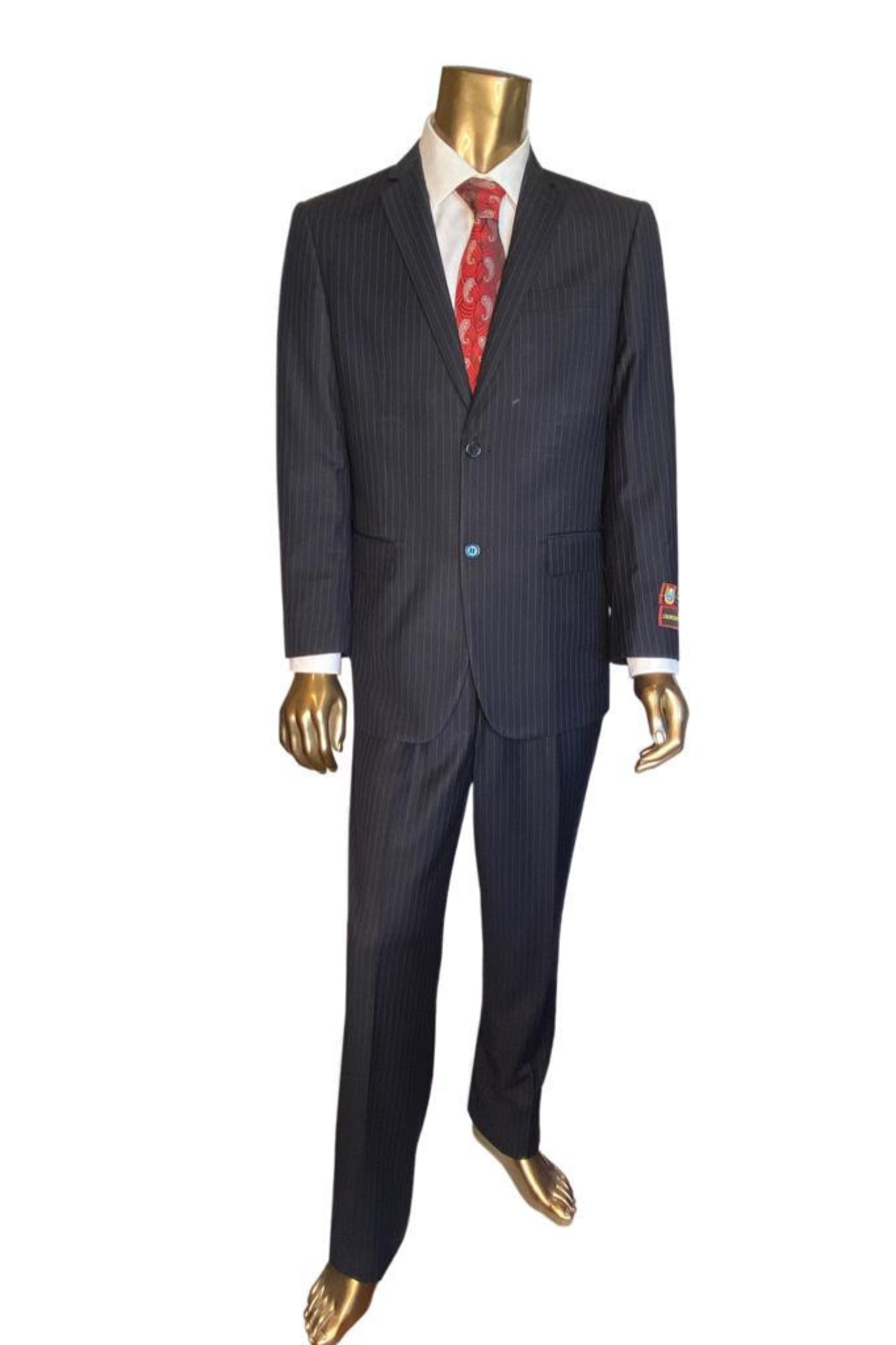 Sophisticated Italian Style - Pinstripe Suit