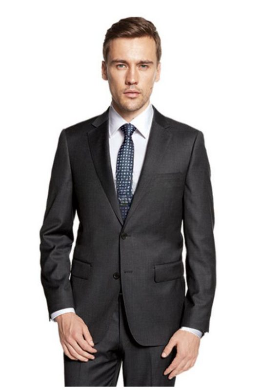 Sophisticated Italian Style - Charcoal Gray Suit