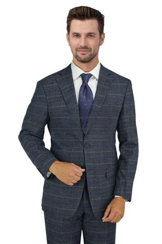 Sophisticated Italian Style - Navy Suit