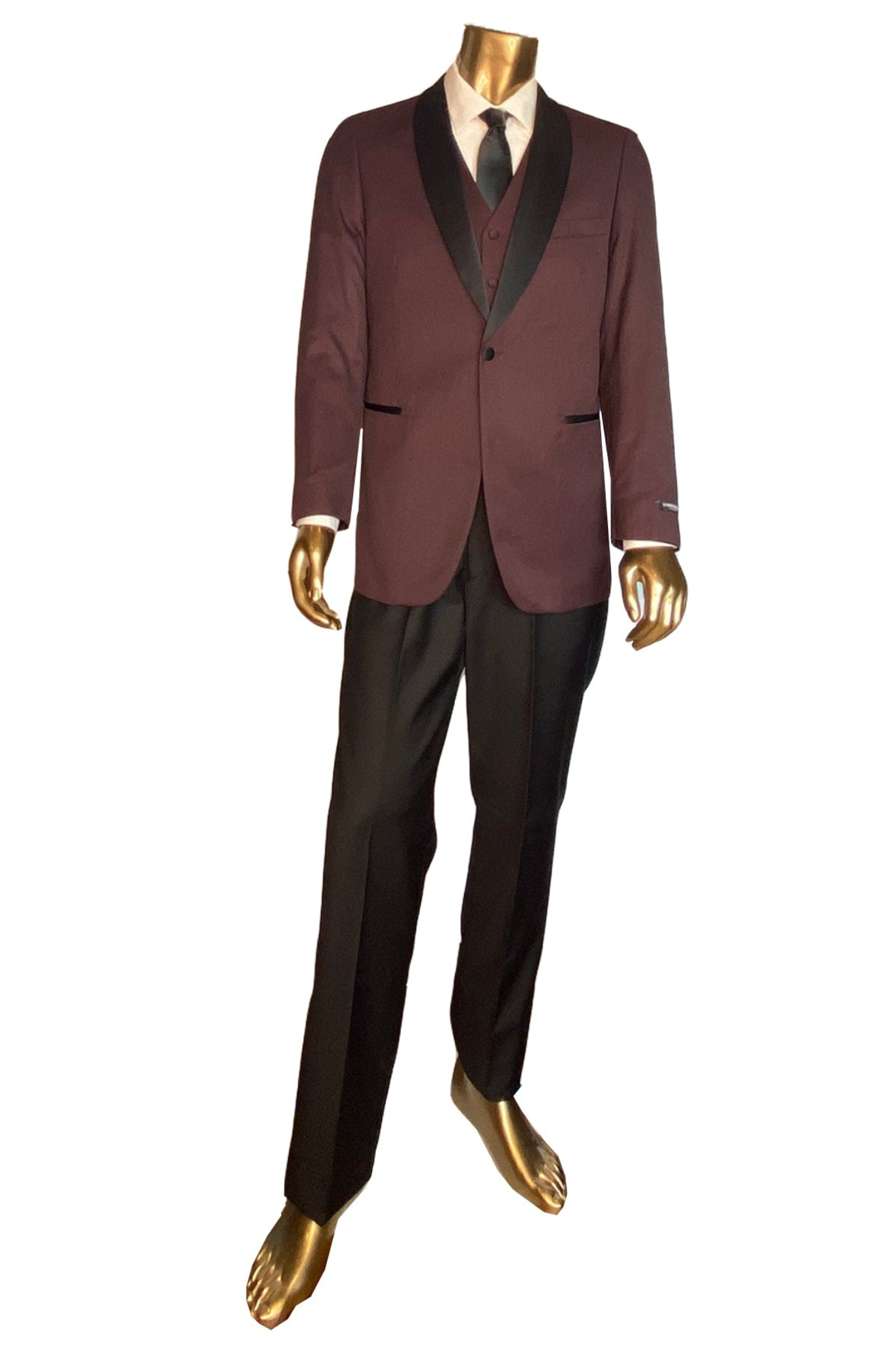 Tuxedo Collection - Piece Tuxedo Burgundy Tic