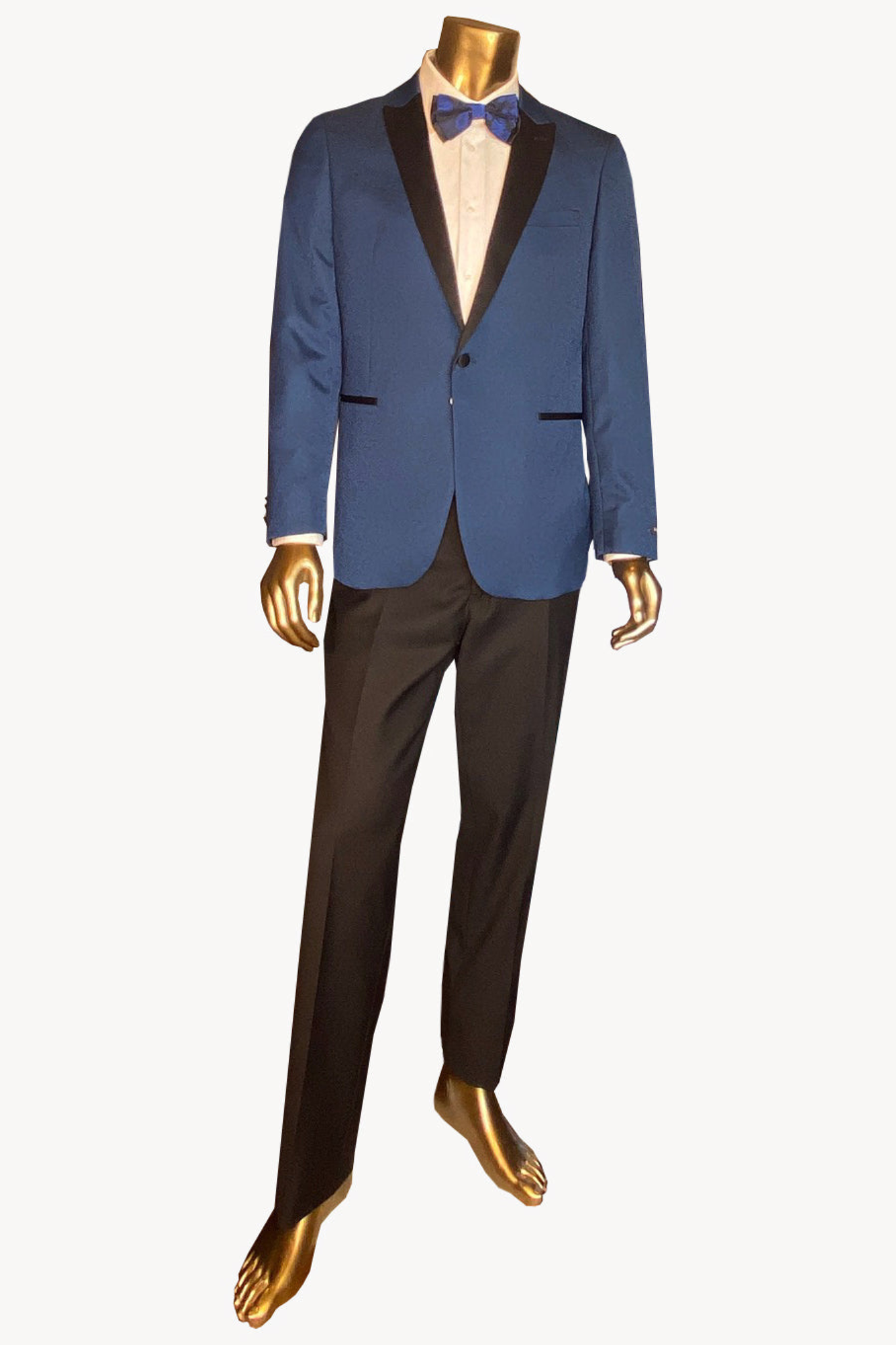 Tuxedo Collection - Tuxedo Texture Blue Adjustable Arian Vent