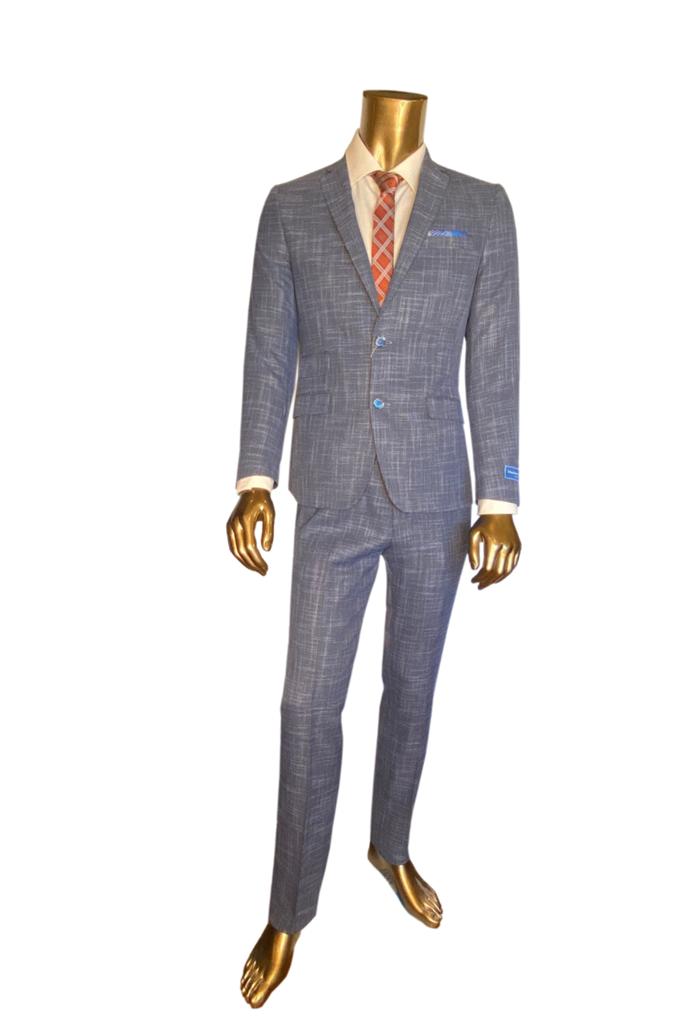 Enzo - Manchester - Blue Tic Suit