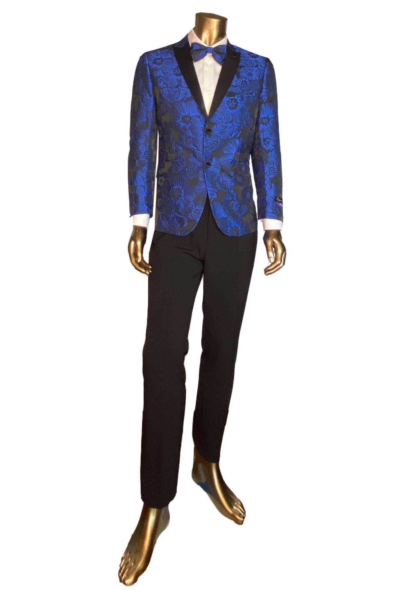 Tuxedo Collection - Tuxedo & Bowtie - Slim Fit Royal Blue