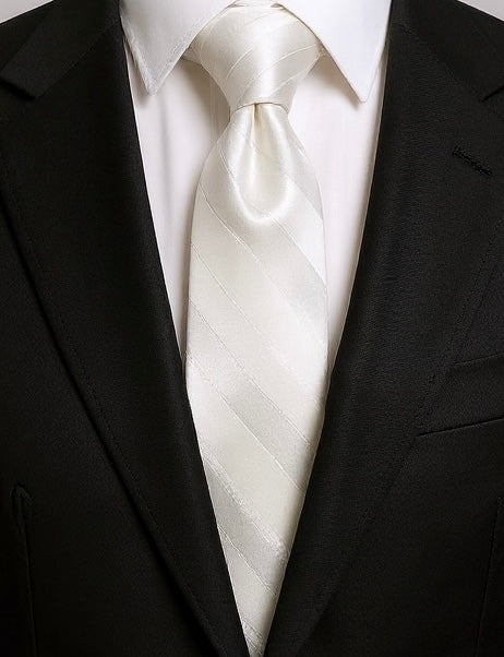 Elegant Tie - White Stripe