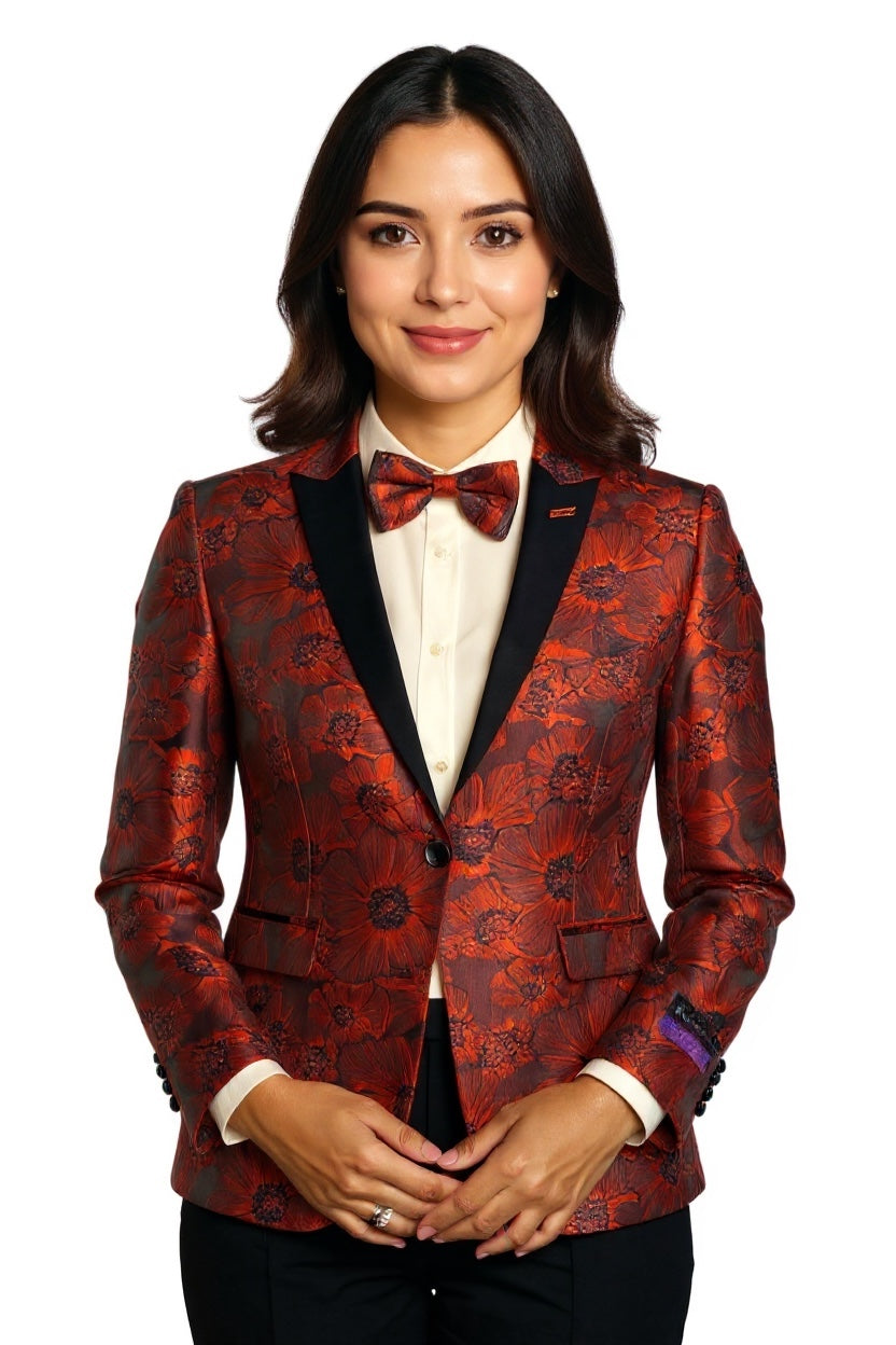 Tuxedo Collection - Tuxedo & Bowtie - Slim Fit - Red