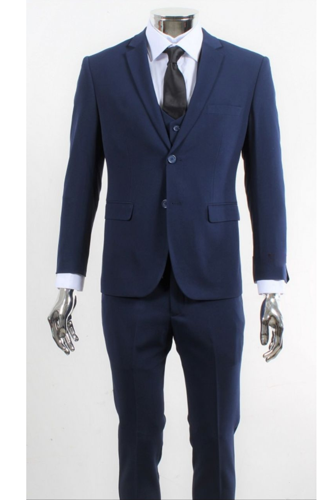 Vintage-Inspired Men's Fashion - Navy 3 Piece Suit