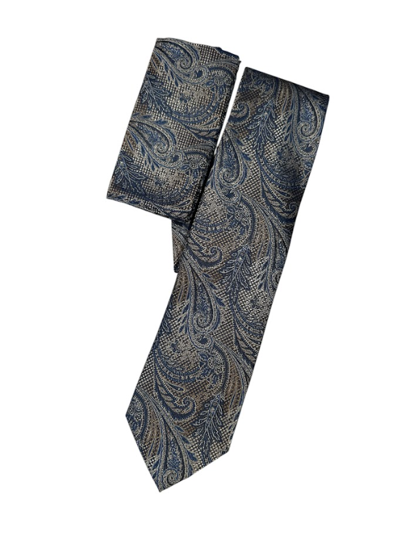 Silk Touch - Blue & Brown Flower Texture