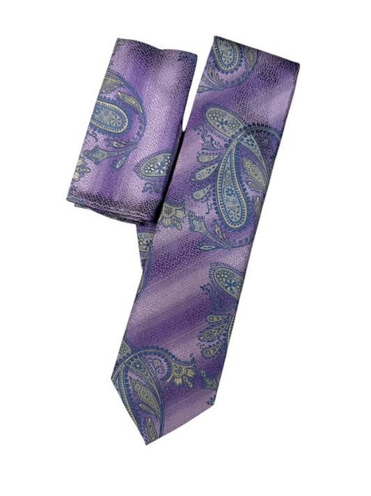 Silk Touch - Purple Floral Paisley