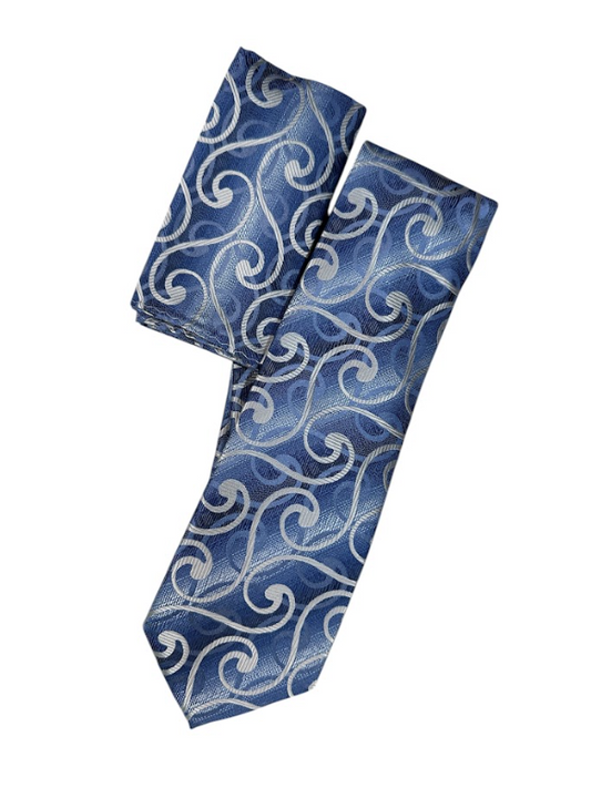 Silk Touch - Blue & Gray Swirl
