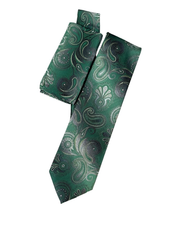 Silk Touch - Green Paisley