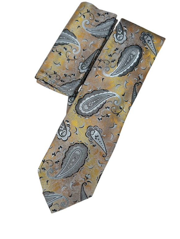 Silk Touch - Gold Paisley