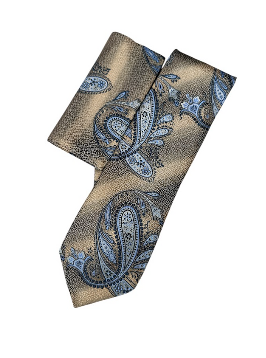Silk Touch - Gold Floral Paisley