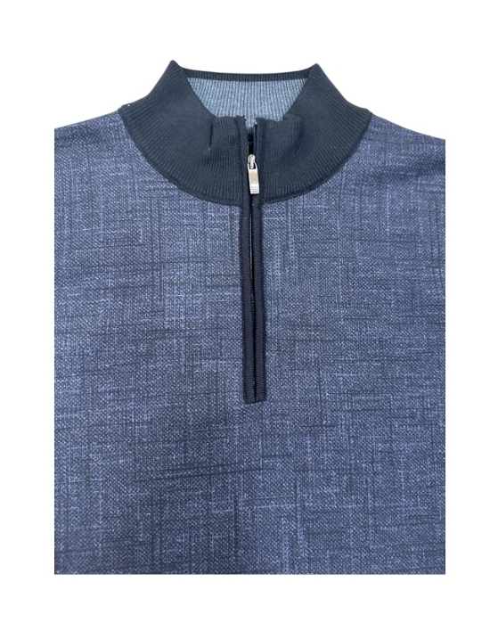 Enzo - Business Casual Top in Navy Blue