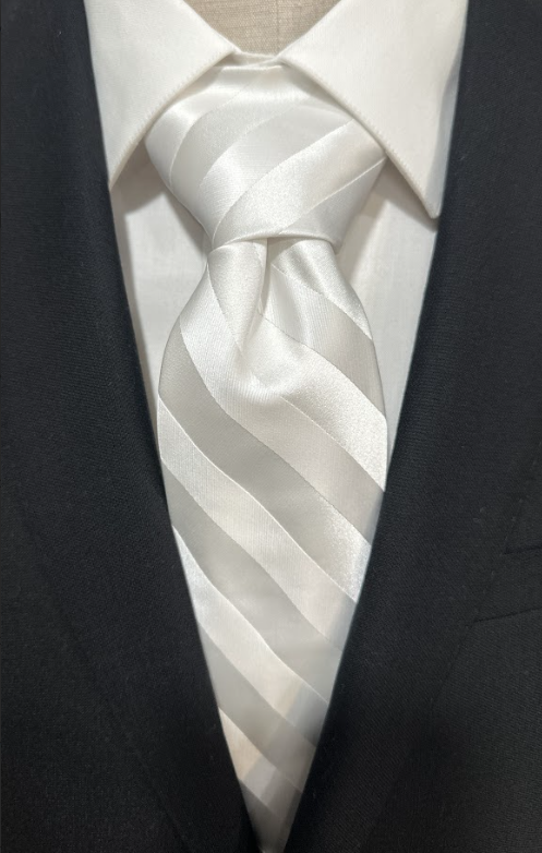 Elegant Tie - White Stripe