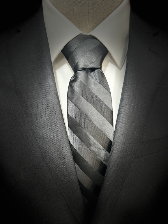 Elegant Tie - Black Stripe