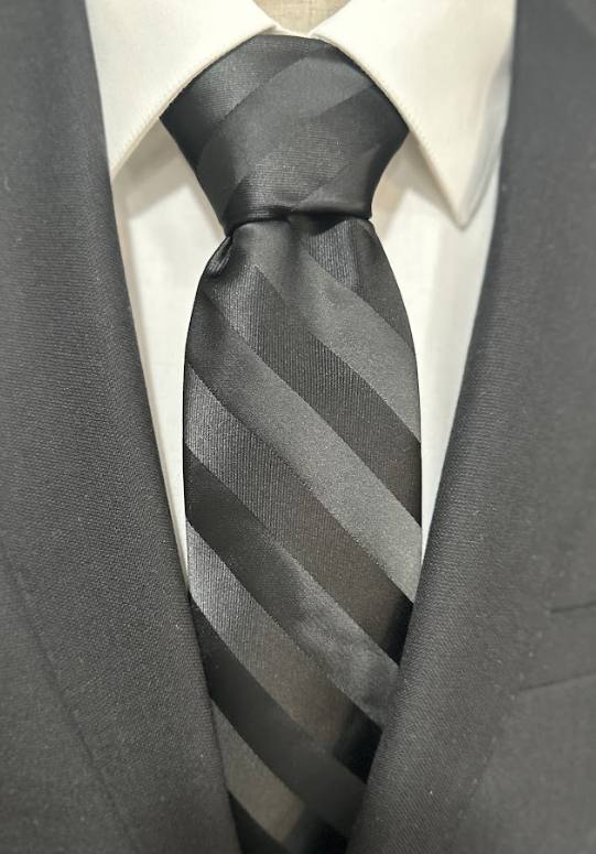 Elegant Tie - Black Stripe