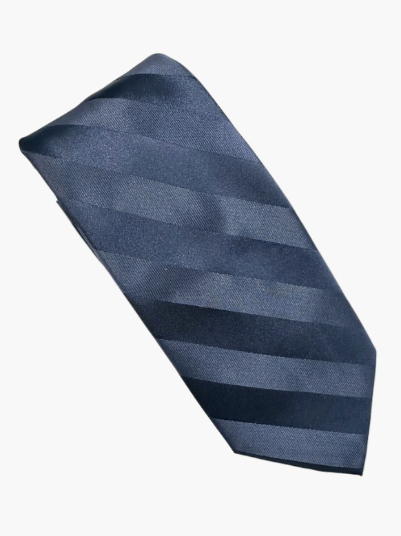 Elegant Tie - Navy Blue Stripe