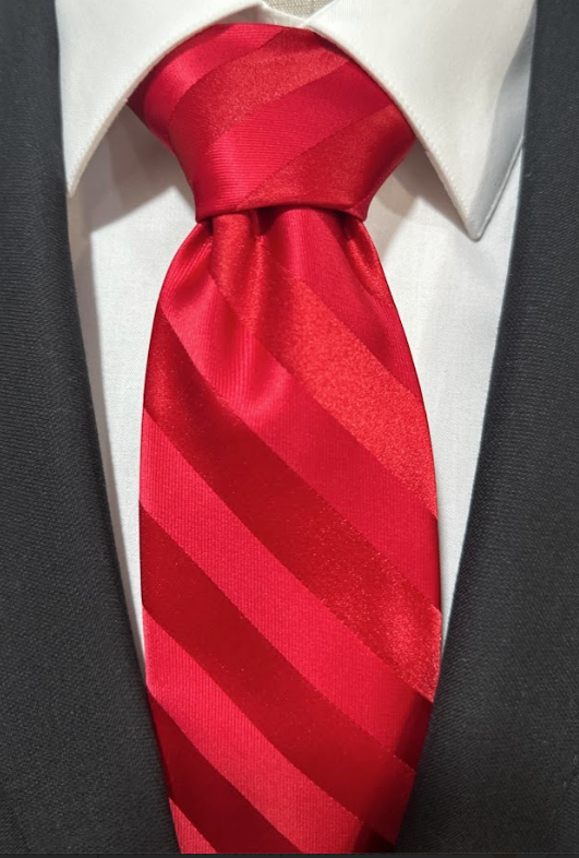 Elegant Tie - Red Hot Stripe