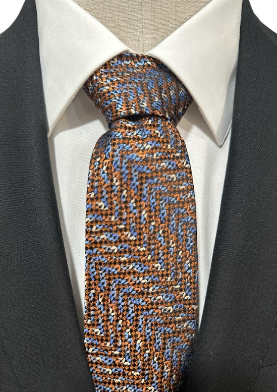 New Collection - Rust & Blue Texture Pattern