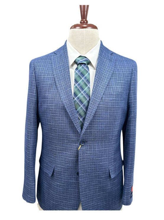 Superfine 100% Wool - Blazer - Blue 2 Button