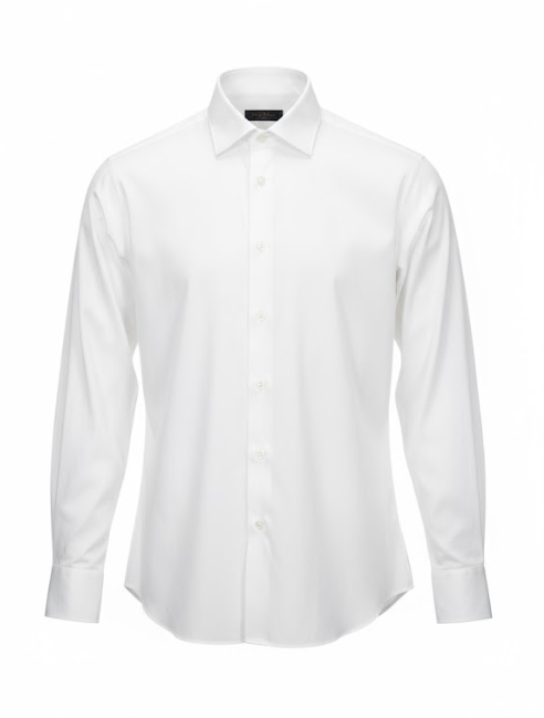 Men's Formal Dress Shirt - French Cuff - White