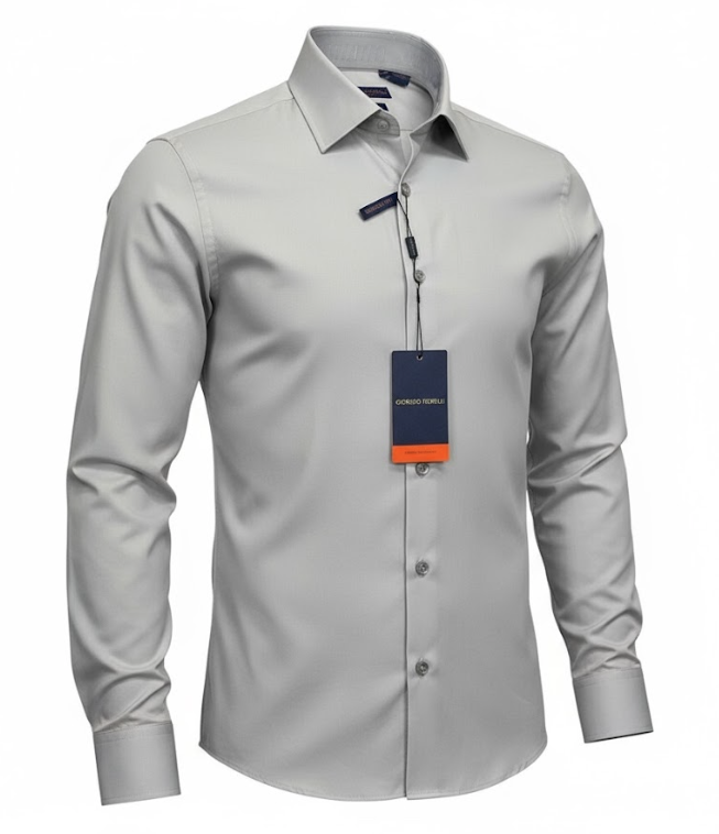 Sophisticated Italian Style - Dress Shirt - Gray