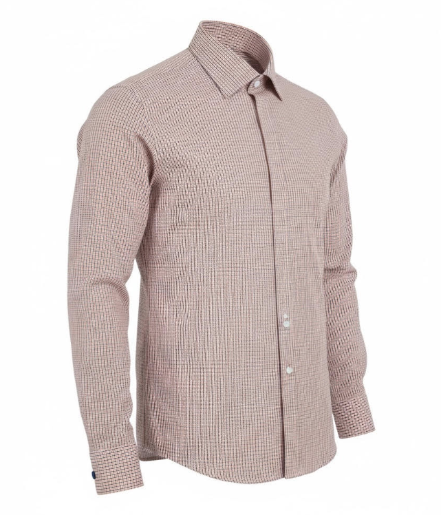 Steven Land - Slim Dress Shirt - Rust