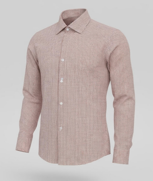 Steven Land - Slim Dress Shirt - Rust
