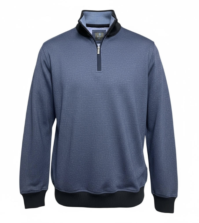 Enzo - Slim Business Casual Top in Navy