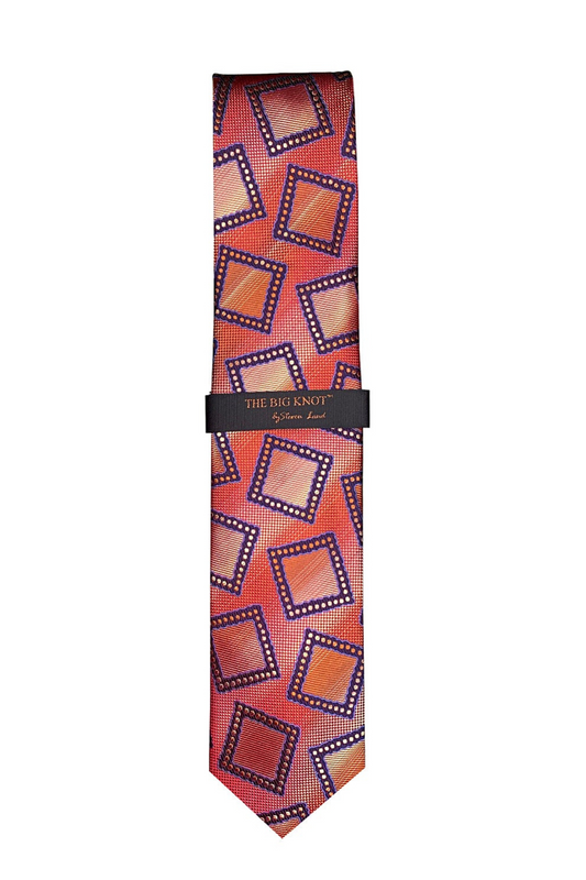 Steven Land Collection - "The Big Knot"  - Orange Mosaic Medallion