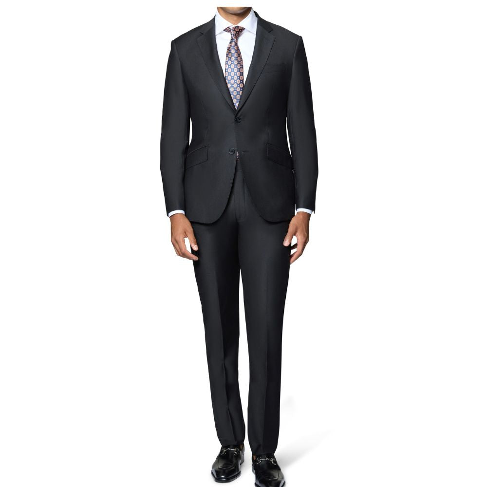 Finest Italian Luxe Suit in Black
