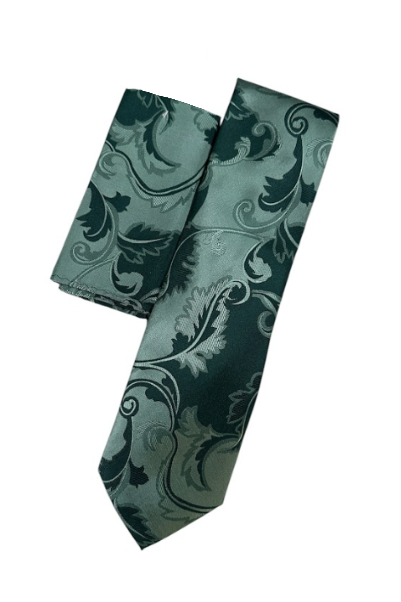 Silk Touch - Green Floral Woven