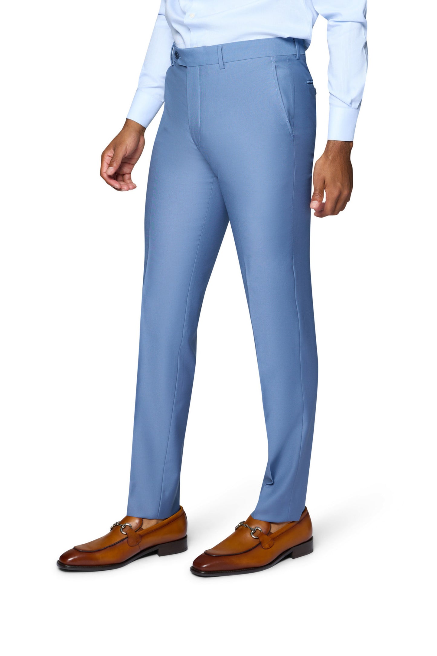 Finest Italian Luxe Suit in Light Blue