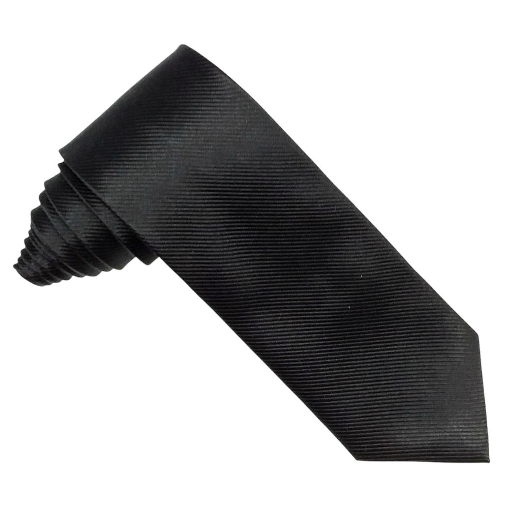 Designer Tie - Black Solid