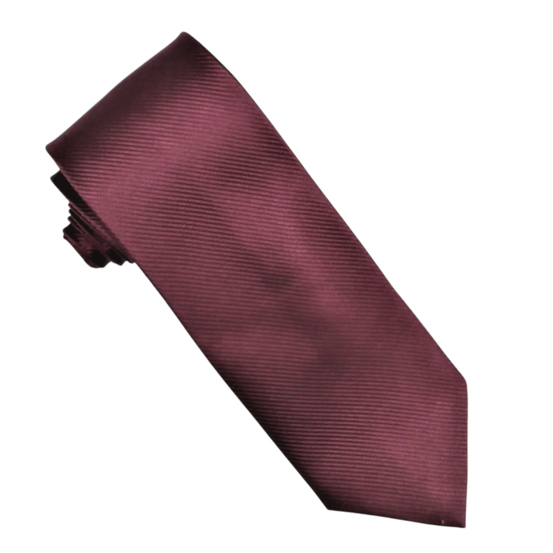 Designer Tie - Burgundy Solid